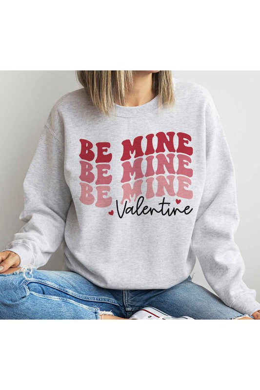 BE MINE VALENTINE PLUS SIZE SWEATSHIRT