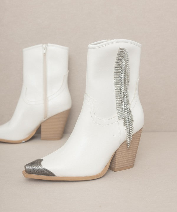 OASIS SOCIETY Kai - Rhinestone Fringe Boots