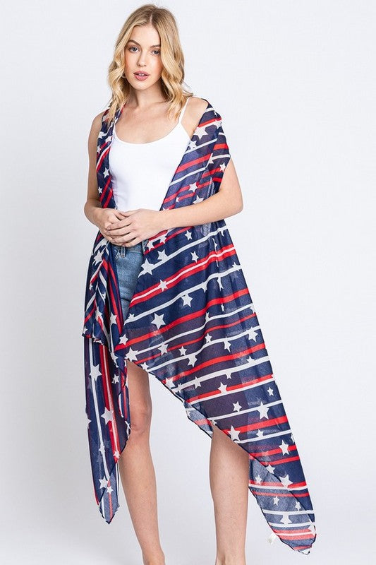 Americana Everyday Flag PrintVest