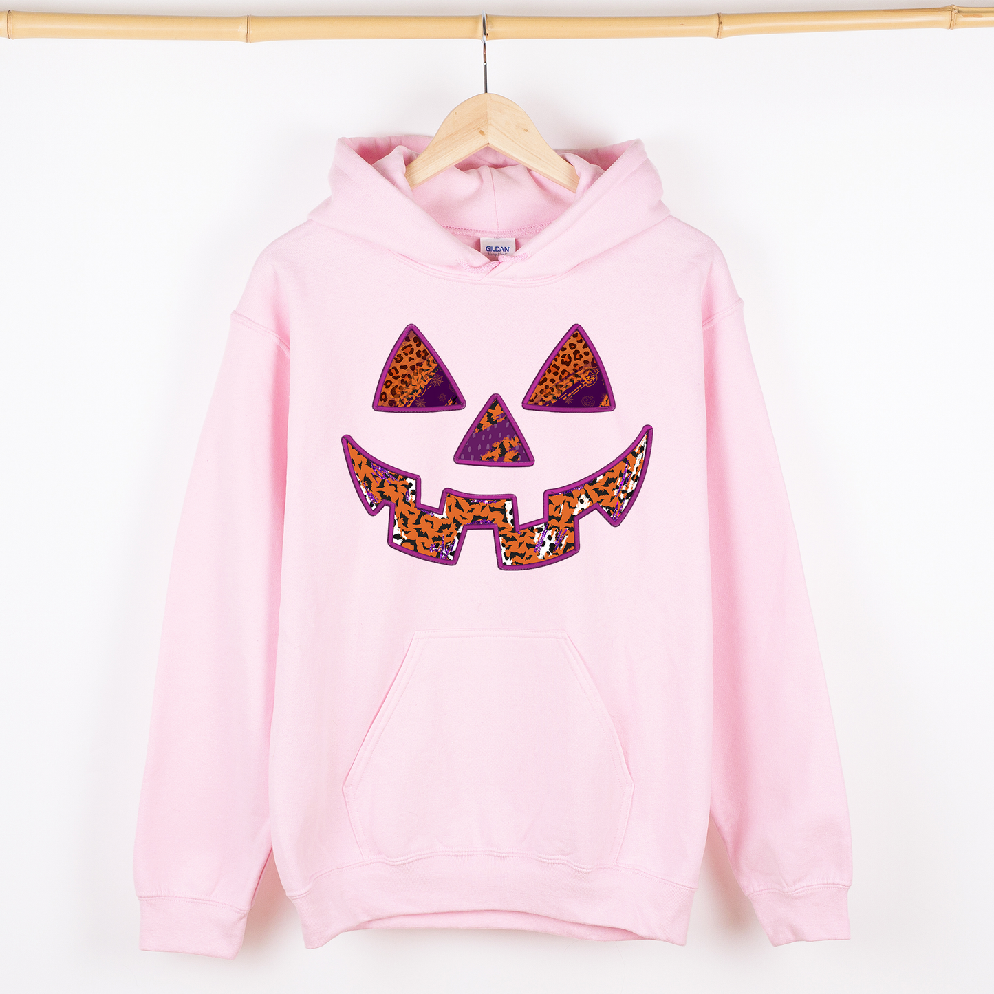 Jack-O-Lantern Iconic Halloween Retro Vintage Spooky Autumn Cozy Hooded Sweatshirt