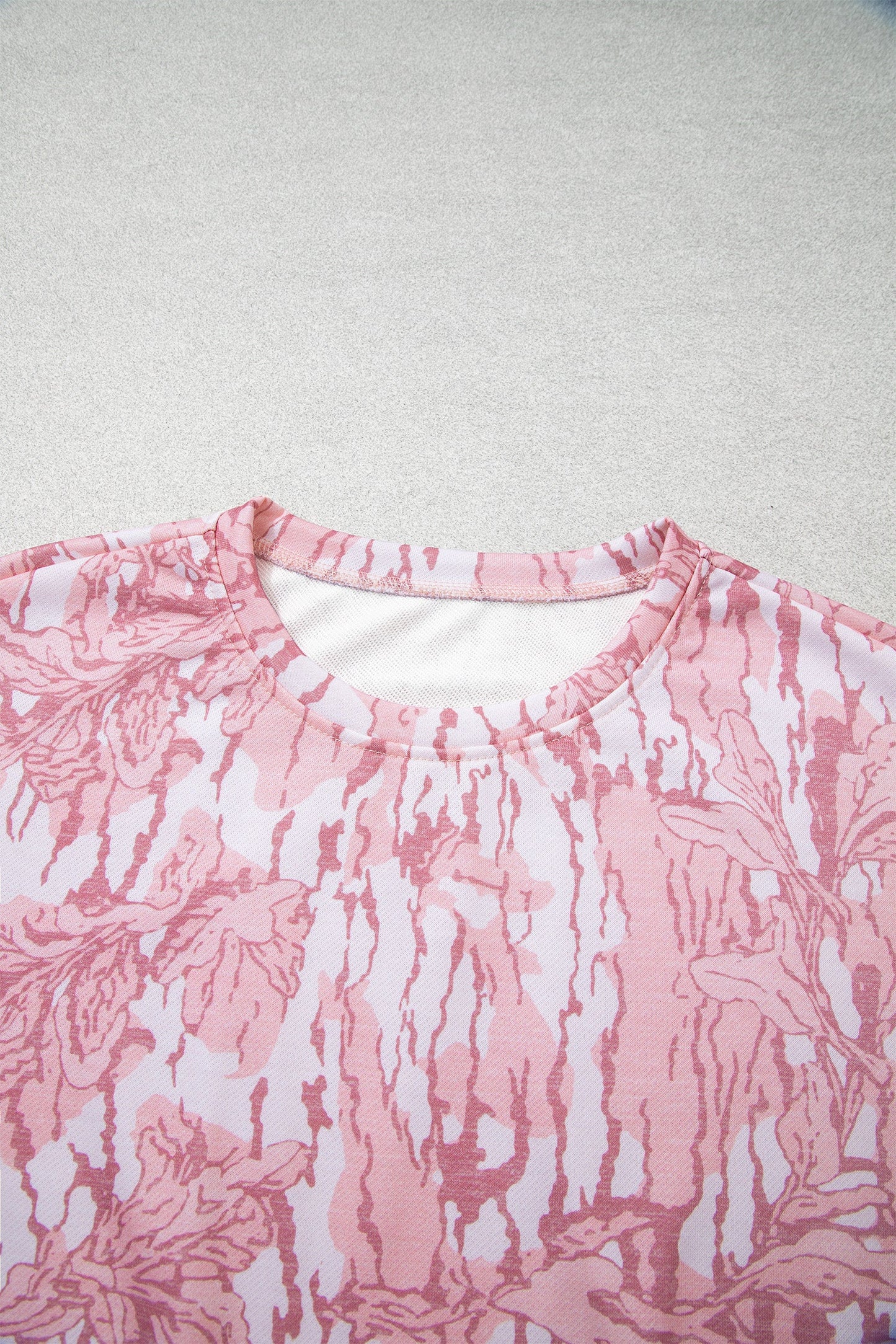 Floral Camo Sweatshirt & Drawstring Pants Set