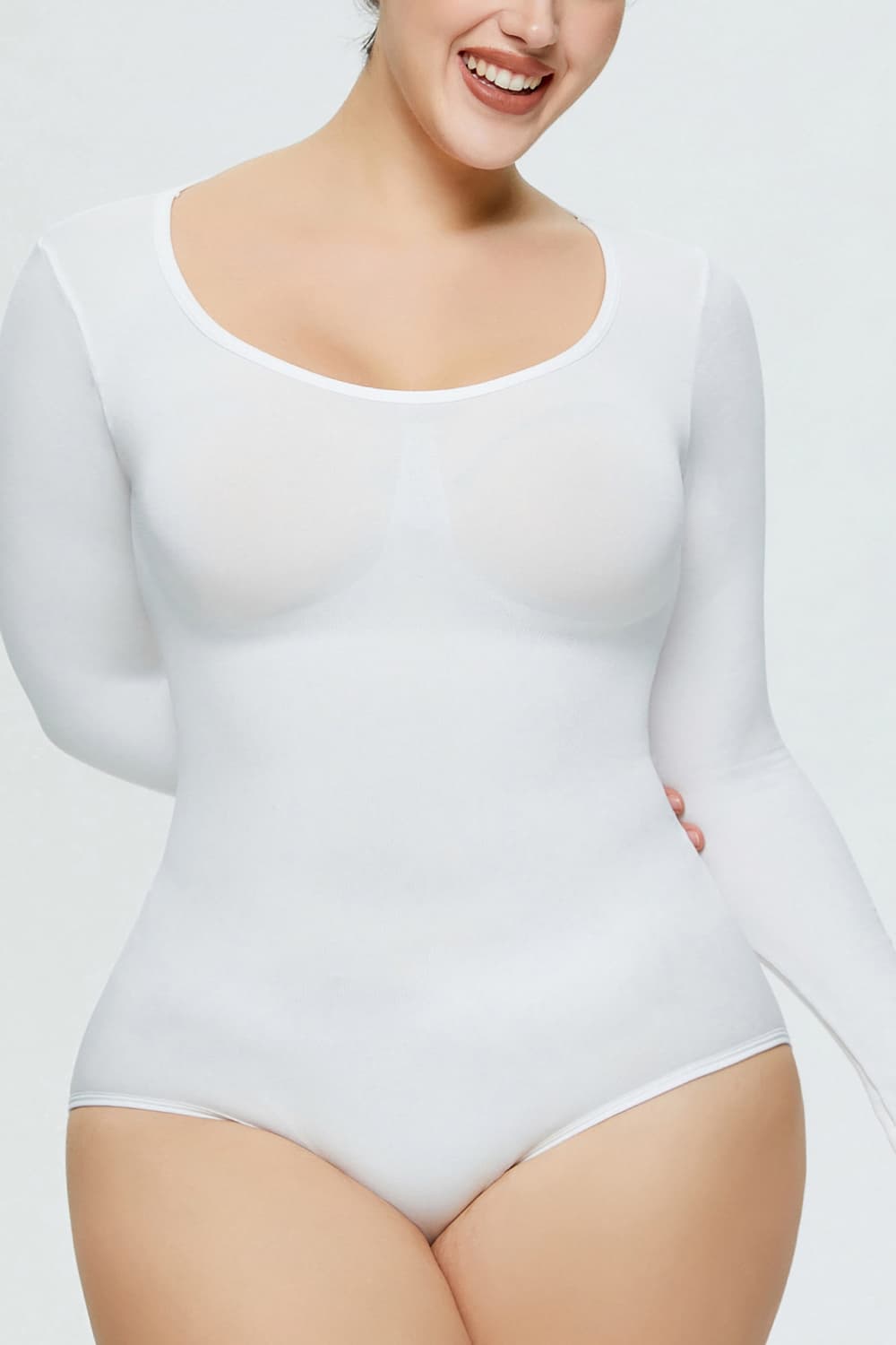 Full Size Long Sleeve Shaping Bodysuit